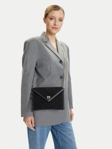 PINKO Torebka Flat Purse Handle AI 25-26 PCPL 104820 A2JH Czarny. Czarne torebki klasyczne Pinko, bez wzorów, ze skóry, bez dodatków. Za 479,99 zł.