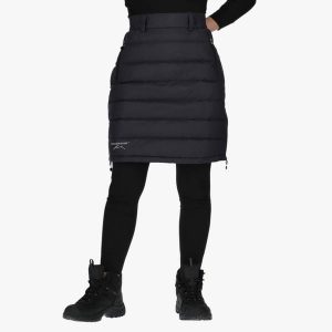 Spódnica turystyczna damska Swedemount Östersund Down Skirt 2.0 wodoodporna. Szare spódnice SWEDEMOUNT, bez wzorów, z puchu. Za 329,99 zł.