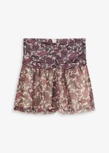 Spódnica mini. Brązowe spódnice bonprix, bez wzorów, mini. Za 27,99 zł.