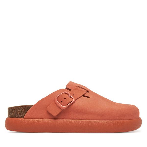 Klapki Scholl. Pomarańczowe klapki Scholl, bez wzorów, bez obcasa. Za 409,99 zł.