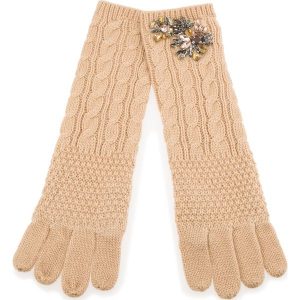 Rękawiczki Damskie TWINSET - Guanti OA8T6A Beige Chiaro 03024. Rękawiczki marki Twinset. W wyprzedaży za 239,00 zł.