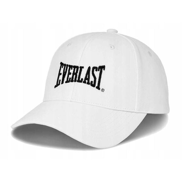 CZAPKA Z DASZKIEM EVERLAST bejsbolówka bawełna sportowa. Białe czapki EVERLAST, bez wzorów, z bawełny, sportowe. Za 59,00 zł.