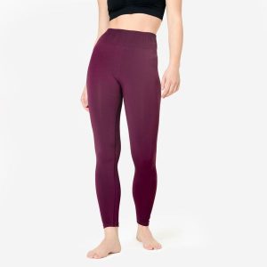 Legginsy do jogi damskie Kimjaly. Fioletowe legginsy KIMJALY, bez wzorów, z dzianiny, długie. W wyprzedaży za 99,99 zł.