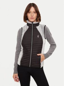 Aulp Bezrękawnik Unima Czarny Slim Fit. Czarne kamizelki Aulp, s, bez wzorów, z syntetyku, bez kołnierzyka, bez ramiączek, bez kaptura. Za 209,99 zł.