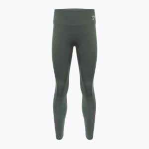 Legginsy treningowe damskie Gymshark Training Full Length. Zielone legginsy Gymshark, bez wzorów. Za 84,99 zł.