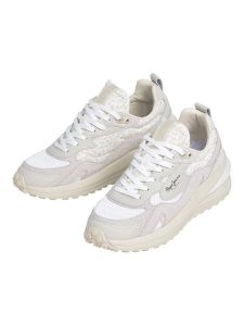 Pepe Jeans FOOTWEAR Skórzane sneakersy "Winslow" w kolorze kremowym rozmiar: 36. Brązowe trampki Pepe Jeans FOOTWEAR, bez wzorów, z jeansu, bez zapięcia. Za 173,99 zł.