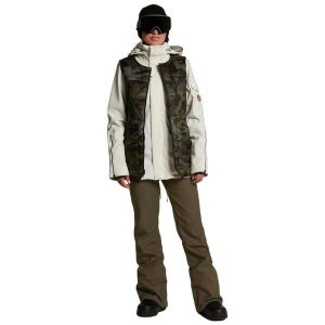 Kurtka narciarska damska Volcom Vault 4w1 wielofunkcyjna. Białe kurtki Volcom, na zimę, s, bez wzorów, z poliesteru, bez kaptura, narciarskie. Za 595,00 zł.