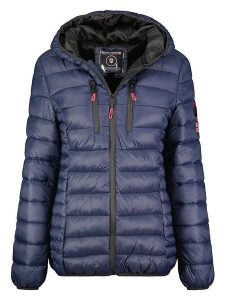 Geographical Norway Kurtka pikowana w kolorze granatowym rozmiar: XL. Niebieskie kurtki Geographical Norway, xl, bez wzorów, bez kaptura. Za 188,85 zł.