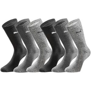SKARPETY Puma Crew Socks 6-pack, Dla obu płci. Skarpetki Puma, bez wzorów, z bawełny. Za 190,00 zł.