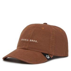 Czapka z daszkiem Goorin Bros. Brązowe czapki Goorin Bros, bez wzorów. Za 109,99 zł.