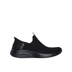 Buty damskie SKECHERS Ultra Flex 3.0 Easy Win. Czarne buty sportowe Skechers, bez wzorów, bez zapięcia. Za 319,99 zł.