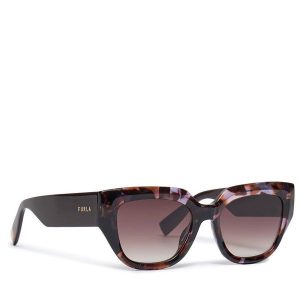 Okulary przeciwsłoneczne Furla. Brązowe okulary przeciwsłoneczne Furla. Za 399,99 zł.