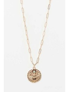 Côme Pozłacany naszyjnik z zawieszką - dł. 55 cm rozmiar: onesize. Niebieskie naszyjniki Côme, pozłacane. Za 65,85 zł.