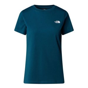 The North Face Koszulka S/S Simple Dome Nf0A87Nh1No. Niebieskie koszulki sportowe The North Face, bez wzorów, bez ramiączek. Za 119,99 zł.