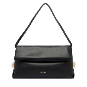 Torebka Liu Jo. Czarne torebki klasyczne Liu Jo, bez wzorów, bez dodatków. Za 599,99 zł.