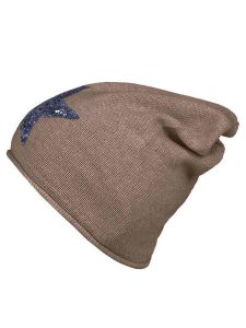 Zwillingsherz Czapka beanie w kolorze jasnobrązowym rozmiar: onesize. Brązowe czapki Zwillingsherz, bez wzorów, z kaszmiru. Za 83,42 zł.