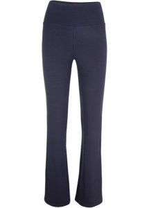 Legginsy z bawełny Flared Leg. Czarne legginsy bonprix, bez wzorów, z bawełny. Za 64,99 zł.