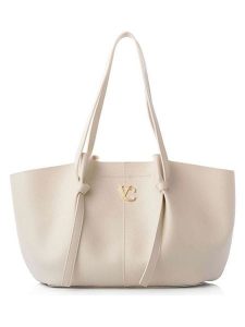 Vince Camuto Shopper bag "Foggia" w kolorze beżowym - 25 x 12 cm rozmiar: onesize. Brązowe shopper bag Vince Camuto, bez wzorów, z materiału, na ramię, bez dodatków. Za 104,99 zł.