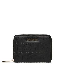Nine West Portfel CEO-NW-W1-016-AW26 Czarny. Czarne portfele Nine West, bez wzorów, ze skóry. Za 69,99 zł.