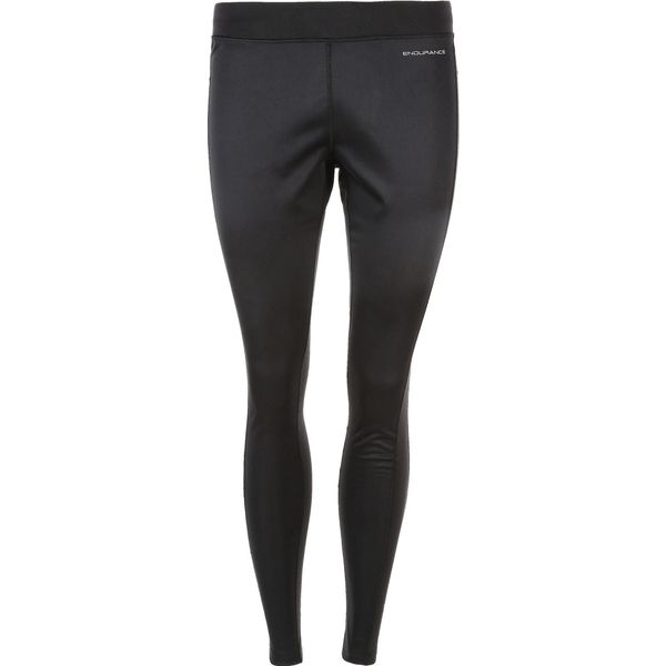 Damskie legginsy wiatroszczelne Endurance Zenta. Czarne legginsy ENDURANCE, bez wzorów. Za 196,00 zł.