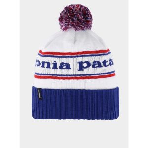 Czapka na zimę Patagonia Powder Town Beanie - blue. Czerwone czapki Patagonia, bez wzorów, sportowe. Za 126,89 zł.
