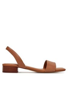 Aldo Sandały Dorenna 13578725 Brązowy. Brązowe sandały ALDO, bez wzorów, ze skóry, bez obcasa, na płaskiej podeszwie, bez zapięcia. Za 259,99 zł.