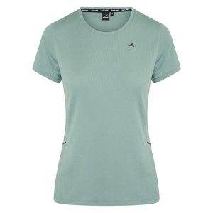 Damska koszulka do jazdy konnej Euro-Star Gaia. Zielone bluzki EURO-STAR, l, bez wzorów, retro, bez kołnierzyka, bez ramiączek. Za 191,00 zł.