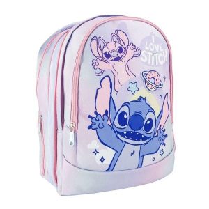 Plecak szkolny Stitch 100 % poliester. Czerwone plecaki Disney. Za 267,35 zł.