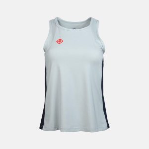 Koszulka CANTAL TOP | Lekka, oddychająca i szybkoschnąca do gry w padla. Czerwone topy Izas, l, bez wzorów, z materiału, eleganckie, bez kołnierzyka, bez ramiączek. Za 171,99 zł.