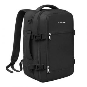 Plecak 20 litrów, torba podróżna, czarny, unisex. Czarne plecaki TRIZAND, bez wzorów, z materiału, na ramię. Za 169,00 zł.