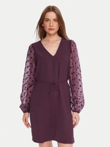 Vero Moda Sukienka koktajlowa Alva 10337473 Fioletowy Regular Fit. Fioletowe kombinezony Vero Moda, m, bez wzorów, z syntetyku, wizytowe, bez kołnierzyka, bez ramiączek. Za 179,99 zł.