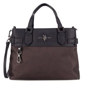Torebka U.S. Polo Assn. Brązowe torebki klasyczne U.S. Polo Assn., bez wzorów, bez dodatków. Za 329,99 zł.