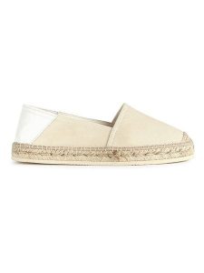 Geox Espadryle "Lampedusa" w kolorze beżowym rozmiar: 39. Brązowe espadryle Geox, bez wzorów, bez obcasa. Za 269,95 zł.