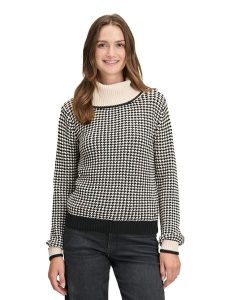 BETTY & CO Golf w kolorze kremowo-czarnym rozmiar: 42. Brązowe golfy Betty & Co, bez wzorów. Za 169,95 zł.