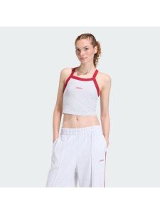 Adidas Top 158661 Szary Slim Fit. Szare topy ADIDAS, s, bez wzorów, bez kołnierzyka, bez ramiączek. Za 108,99 zł.