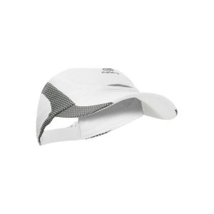 Czapka Z Daszkiem Do Biegania. Białe czapki marki KALENJI, z materiału. Za 19,99 zł.