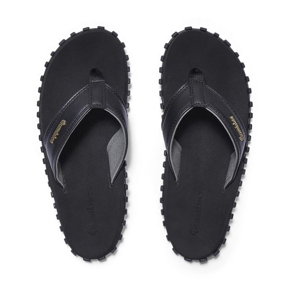 Japonki GUMBIES VEGOVERT FLIP-FLOPS UNISEX. Czarne klapki Gumbies, bez wzorów, bez obcasa. Za 98,99 zł.