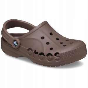 Chodaki Klapki Unisex Baya 10126 Clog. Brązowe klapki Crocs, bez wzorów, z materiału, bez obcasa. Za 179,99 zł.