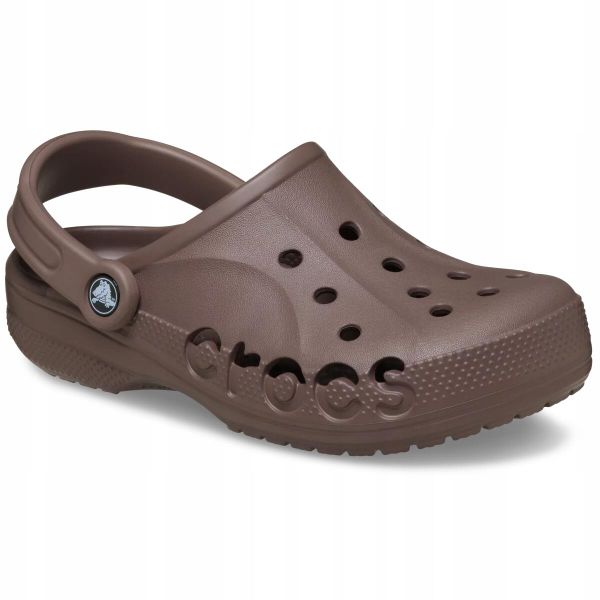 Chodaki Klapki Unisex Baya 10126 Clog. Brązowe klapki Crocs, bez wzorów, z materiału, bez obcasa. Za 149,99 zł.