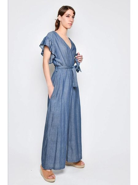 H.H.G. Kombinezon w kolorze granatowym rozmiar: S. Niebieskie kombinezony H.H.G., s, bez wzorów, z bawełny, bez kołnierzyka, bez ramiączek. Za 79,21 zł.