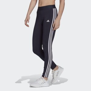 Legginsy LOUNGEWEAR Essentials 3-Stripes. Białe legginsy ADIDAS, bez wzorów. Za 81,00 zł.