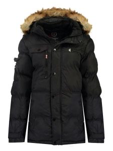 Canadian Peak Kurtka zimowa "Bukka" w kolorze czarnym rozmiar: 176. Czarne kurtki Canadian Peak, na zimę, bez wzorów, z puchu, bez kaptura. Za 178,79 zł.