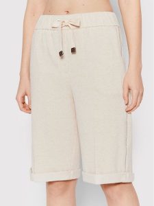 Peserico Szorty materiałowe P04032J0 Beżowy Regular Fit. Brązowe szorty PESERICO, bez wzorów, z bawełny. Za 1 769,00 zł.
