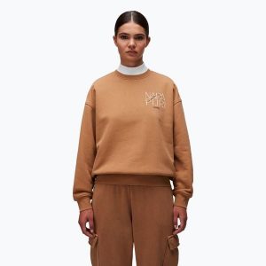 Bluza damska Napapijri B-Rhin C. Brązowe bluzy Napapijri, bez wzorów, bez kaptura. Za 309,99 zł.
