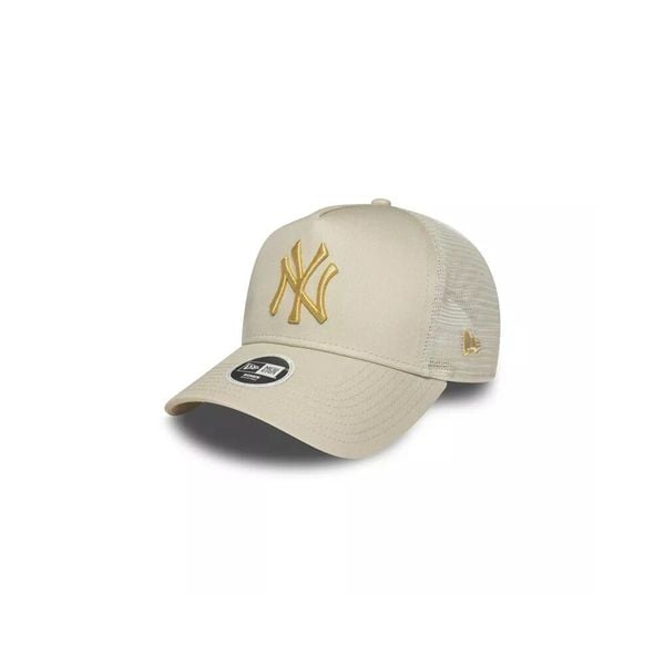 Damska czapka typu trucker New York Yankees New Era 9FORTY MLB Metallic. Brązowe czapki New Era, bez wzorów, eleganckie. Za 129,00 zł.