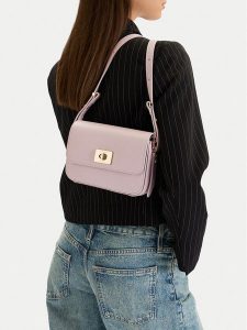 Nine West Torebka CEO-Zuro-LDA8705 Fioletowy. Fioletowe torebki klasyczne Nine West, bez wzorów, z materiału, bez dodatków. Za 199,99 zł.