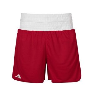 Krótkie spodenki bokserskie dla kobiet adidas. Czerwone szorty ADIDAS, bez wzorów, sportowe. Za 161,50 zł.