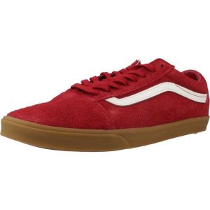 Buty VANS OLD SKOOL LOWPRO Czerwony. Czerwone trampki Vans, bez wzorów, ze skóry, bez zapięcia. Za 290,99 zł.