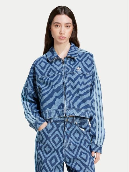 Adidas Kurtka jeansowa FARM Rio IW0793 Niebieski Loose Fit. Niebieskie kurtki ADIDAS, xl, bez wzorów, z bawełny, bez kaptura. Za 339,99 zł.