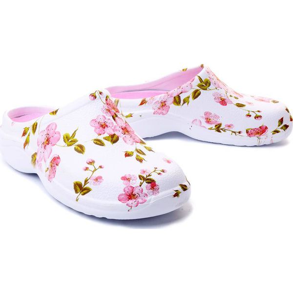 BEFADO DR ORTO MED 154D 101 wielobarwny, klapki/croksy damskie. Białe klapki Befado Dr Orto, bez wzorów, bez obcasa. Za 42,49 zł.